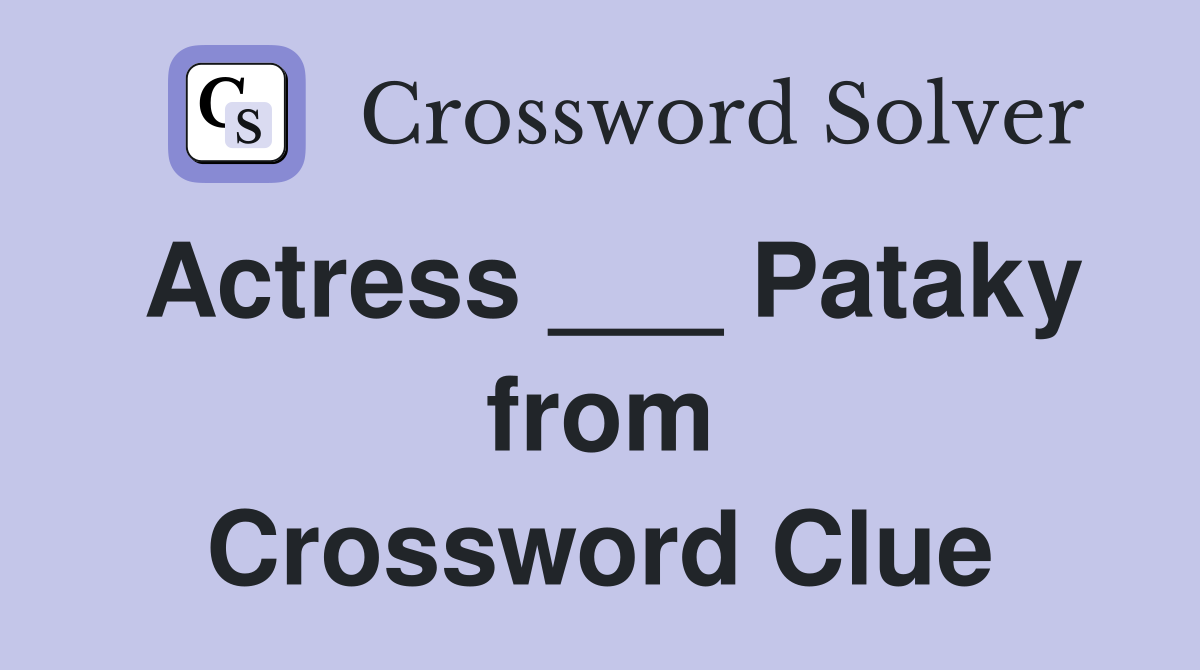 Actress Pataky from Furious 7 Crossword Clue Answers